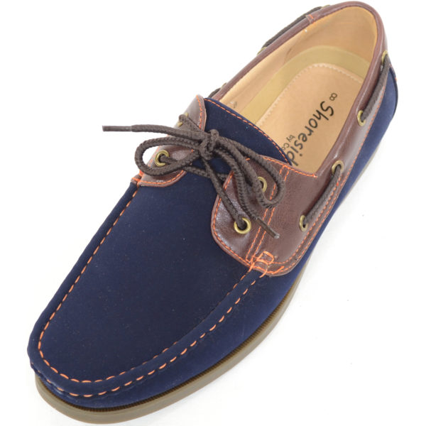 Smart Lace Up Boat / Deck Shoes - Navy