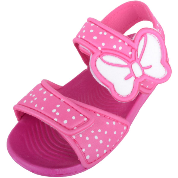Summer Sandals with Bow Design - Pink