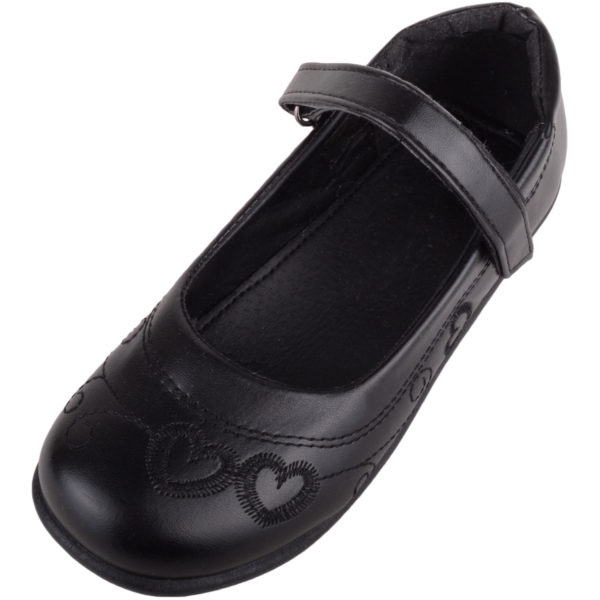 Children’s / Girls Casual School Shoes with Heart Design