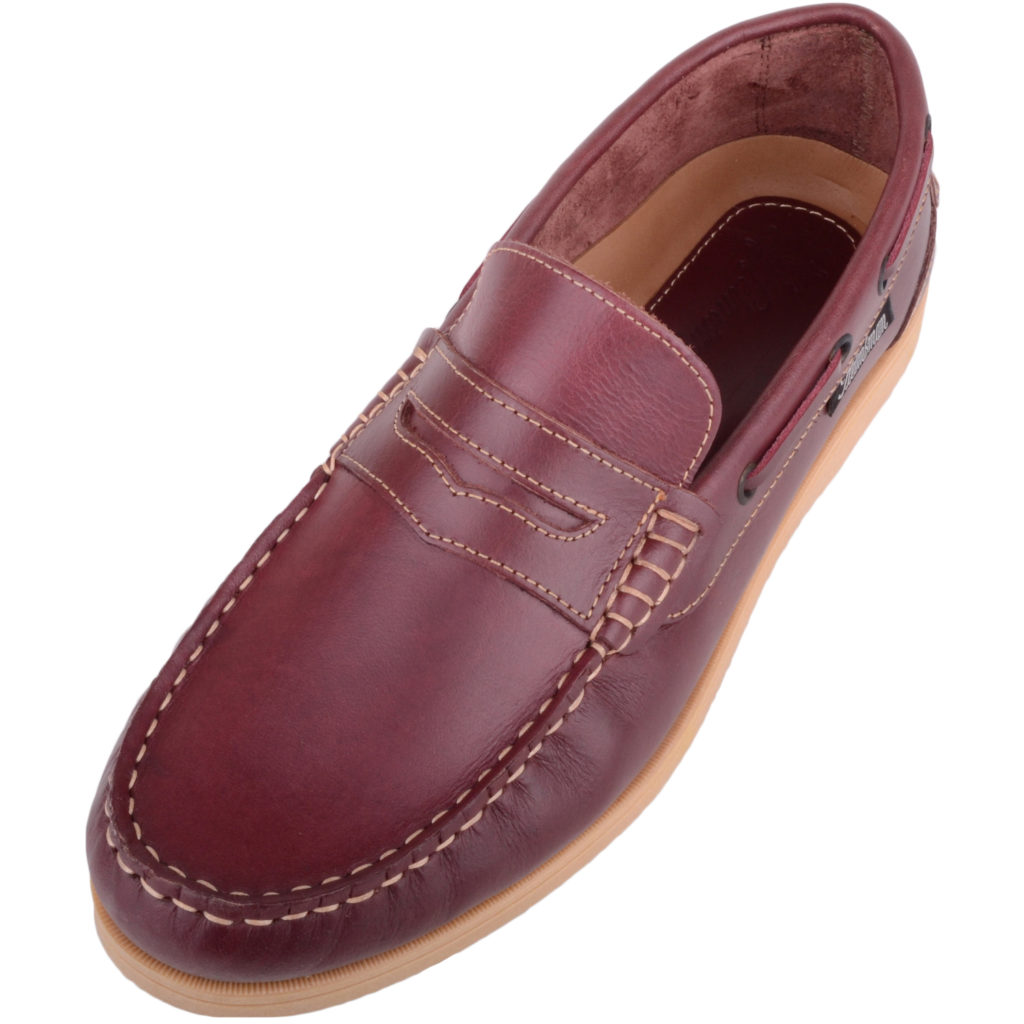 Men's Genuine Leather Summer Slip On Boat / Deck Shoes - Absolute Footwear