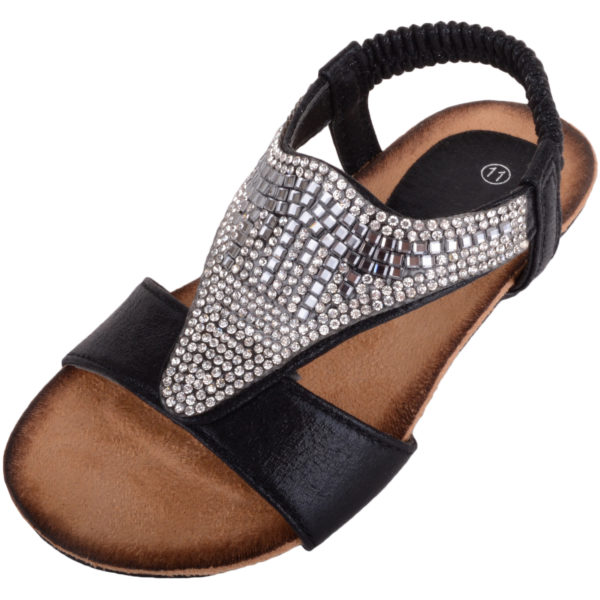 Girl’s Slip On Summer Diamante Sandals / Shoes