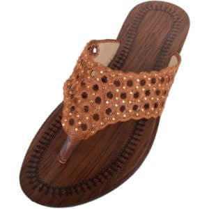 Ladies Slip On Summer Sandals with Toe Posts