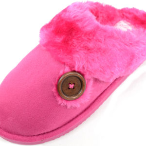 Women’s Warm Slip On Slippers with Thick Faux Fur Inner